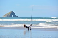 Visser op 90 mile beach