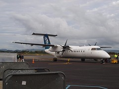 Ons vliegtuigje naar Auckland