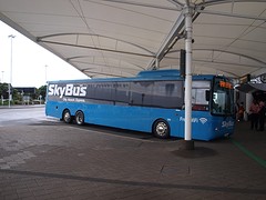 Sky bus naar het centrum van Auckland