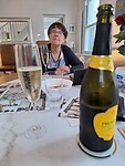 We drinken ken de welkoms prosecco