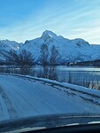 Bij Sigifjord er ligt veel minder sneeuw