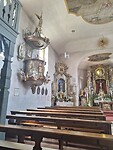 Interieur kerk in viereth