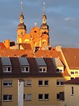 De avondzon op de Dom