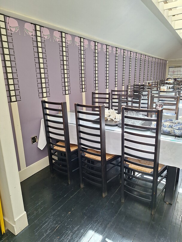 In de tearoom