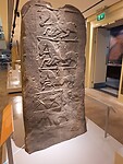 Grafsteen in museum