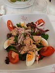 Verrukkelijke salade nicoise in villa Ephrussi