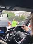 Bij de stoplichten