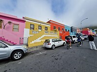 De gekleurde huisjes bij Bo-Kaap