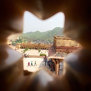 Binnenplaats van het Amber Fort