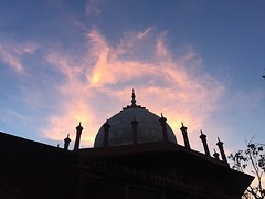Avondzon in Agra