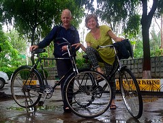 Fietsen in de regen