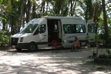 Ontbijten bij de camper