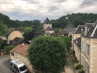 Zicht Sarrazac vanuit onze kamer