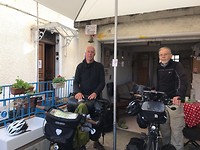Me and Theo bij verlaten Alberge in Cahors