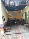 Alberge Los Arcos overdekte zithoek