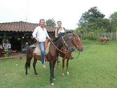 Te paard, de cowboys