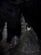 Stalagmiet in Quiocta grot