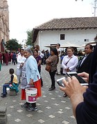 toeschouwers processie