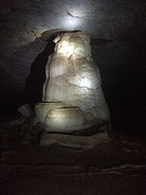 Stalagtiet in de grot van ...