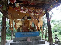 Groet zittende Buddha