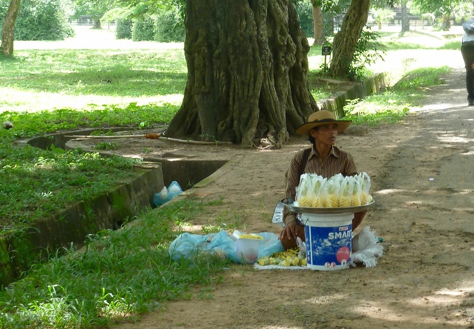 Fruitverkoopster @ Angkor Wat