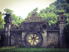 Zijwand King Dinh tempel