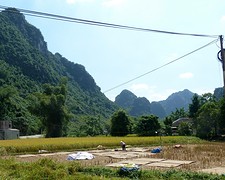 Uitzicht Cao Bang rijstvelden