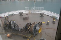 Anker katrollen van de ferry
