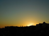 Tombeaux Merinides, Zonsondergang
