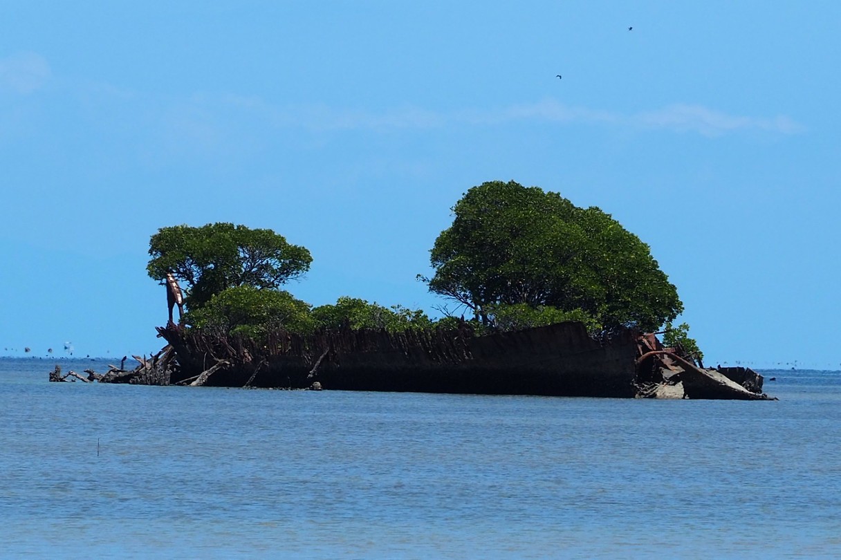 Gezonken schip Cockle bay