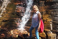 Dora bij de Silverband waterval