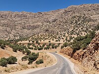 weg door de Zagros mtns