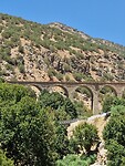 Trein brug bij Bisheh waterval