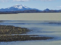 Rivierwater vermengt zich met het meer