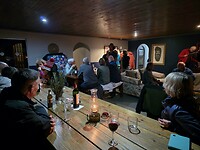 Dinner in de sfeervolle lodge