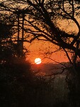 St. Lucia- Sugaloaf camping: zonsondergang om 18:00