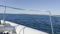 met een catamara naar Santa Carolina
