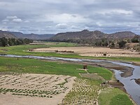 rivier Mazoe: Agricultuur in de bedding