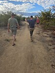 wandeling in de buurt van camping