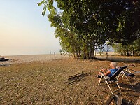 strand voor de camper