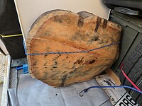 Het hout in de garage