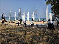 zeilboten en strand