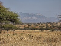 Landschap op weg naar Mtera