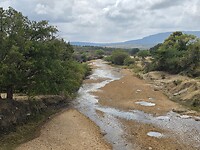 bijna droge rivier