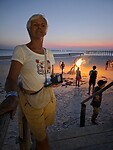 Beachgirl bij Kae Funk Sunset Beach