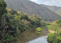 De vallei met de Great Ruaha River