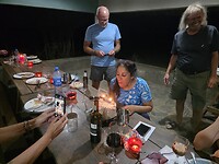 Moorings campsite: Verjaardag Brenda