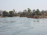 De oever vd Zambezi rivier