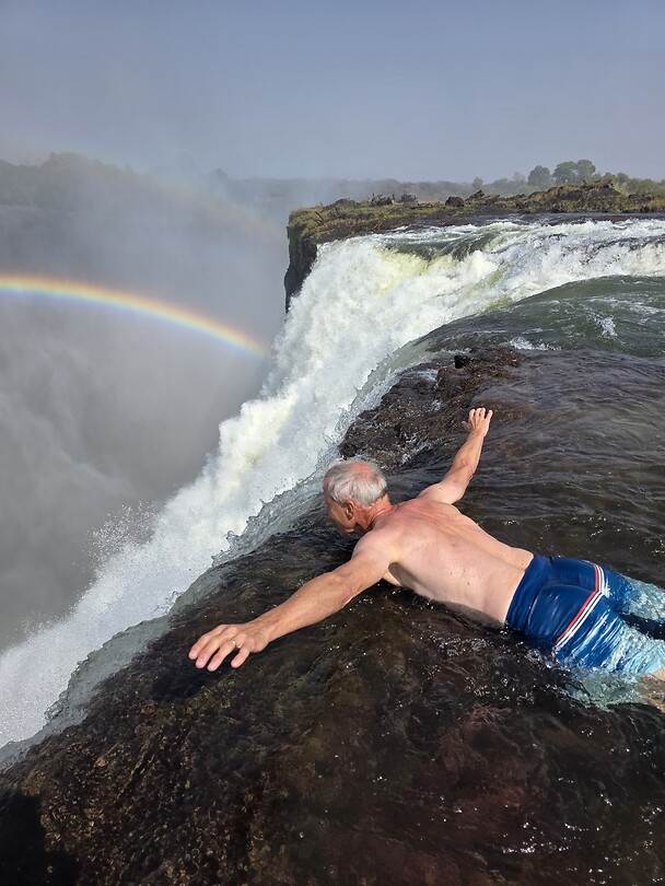 Wim in de Devils Pool