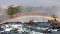 Regenboog in de Vic falls